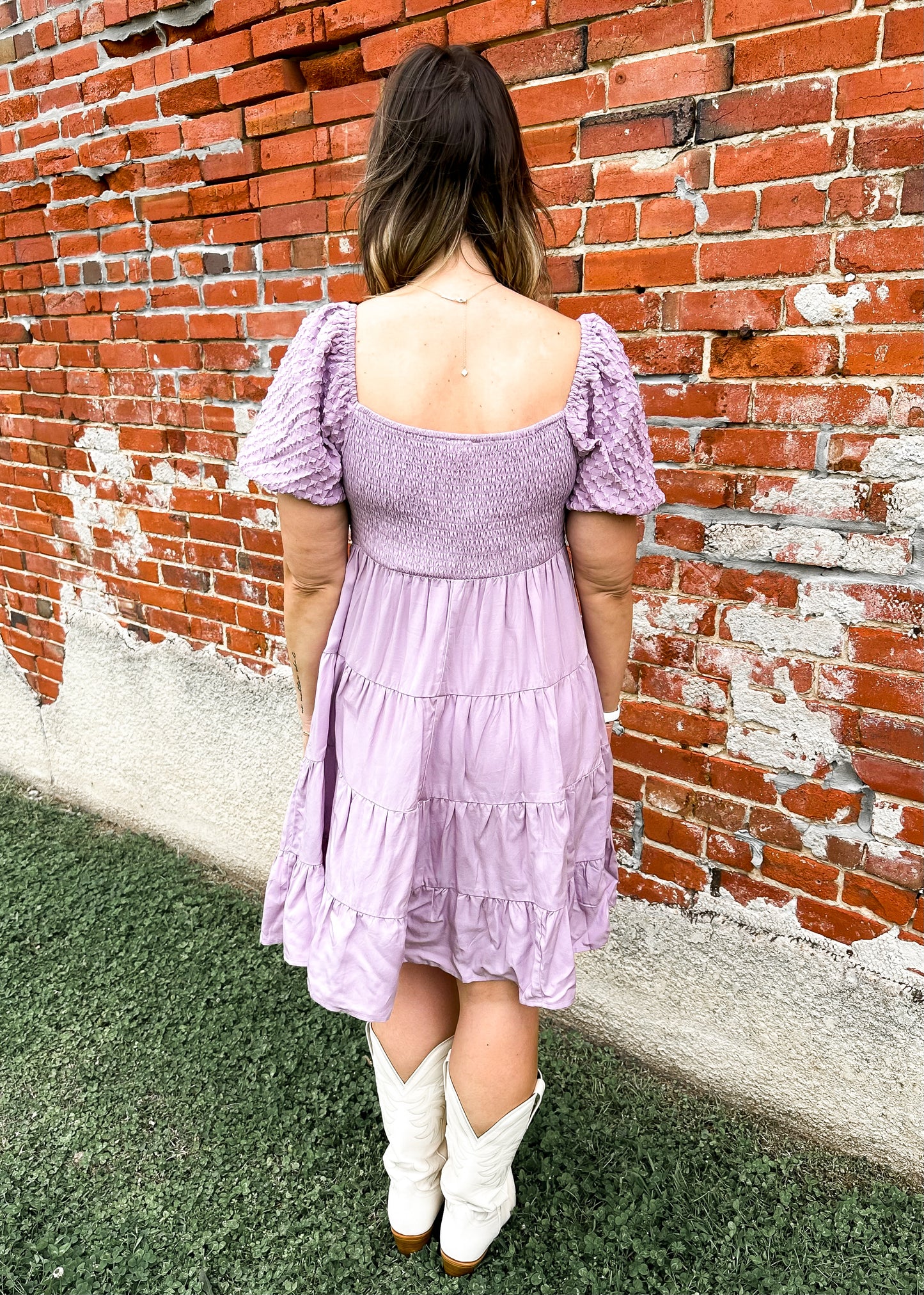 Bella Textured Babydoll Dress